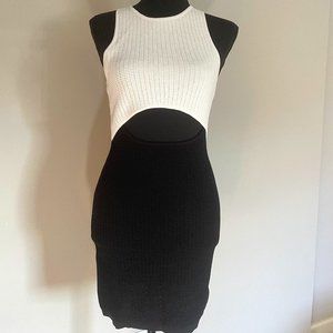 Solid & Striped Casandra dress blackout/marshmellow